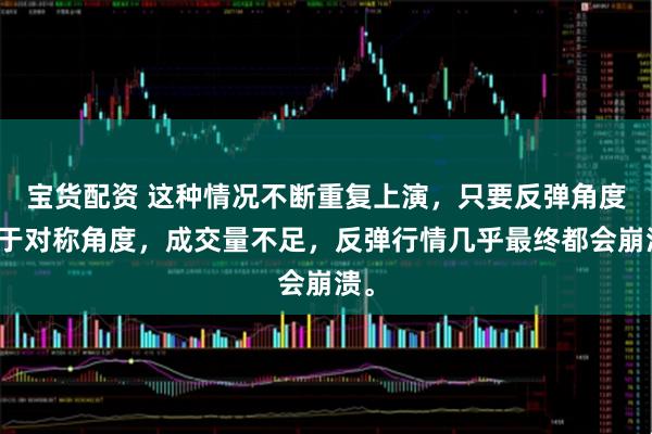 宝货配资 这种情况不断重复上演，只要反弹角度低于对称角度，成交量不足，反弹行情几乎最终都会崩溃。
